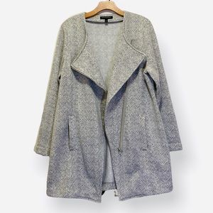 BANANA REPUBLIC Zip-Up Chevron Print Coat Jacket Size Large